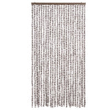 Vidaxl Fly curtain 100x230 cm Chenille Taupe and White