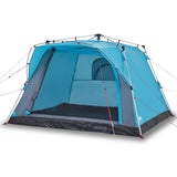 Vidaxl Camping Tent 4-osobowy szybki wydanie niebieski