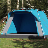 Vidaxl camping tent 4-person quick release blue