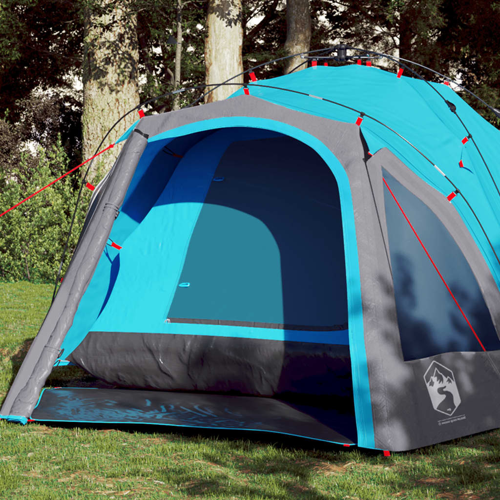 Vidaxl Dome Stan 3-Person Fast Release Blue