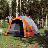 Vidaxl Dome Tent 3-Person Fast Release Grey und Orange