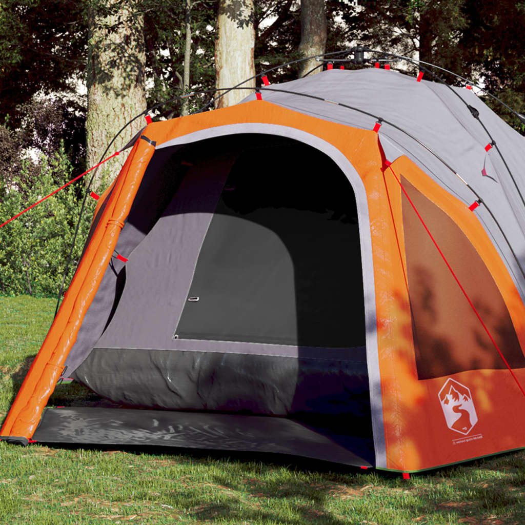 VidaXL Dome tent 3-person fast release gray and orange