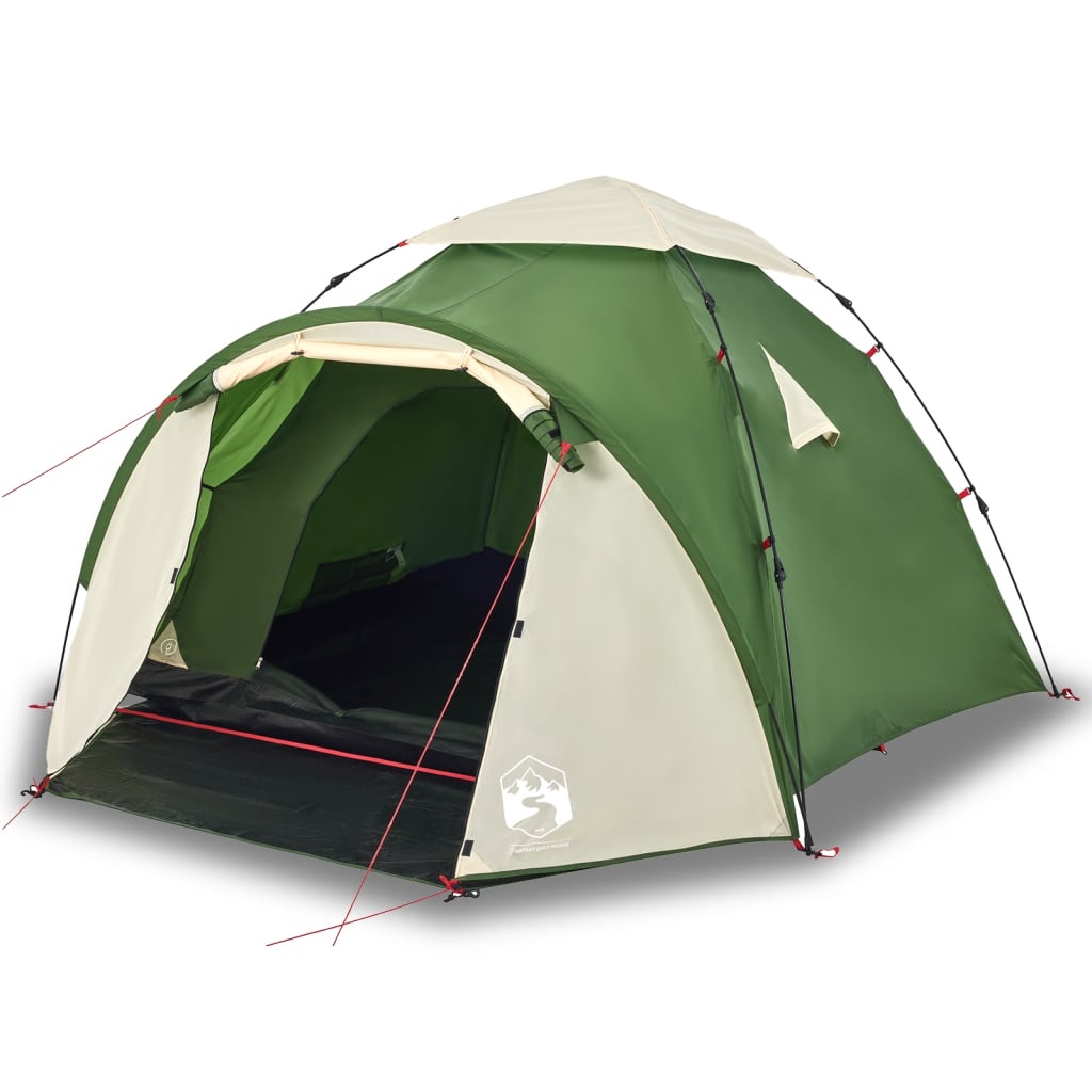 Vidaxl Dome Tent 3-Person Fast Release Green