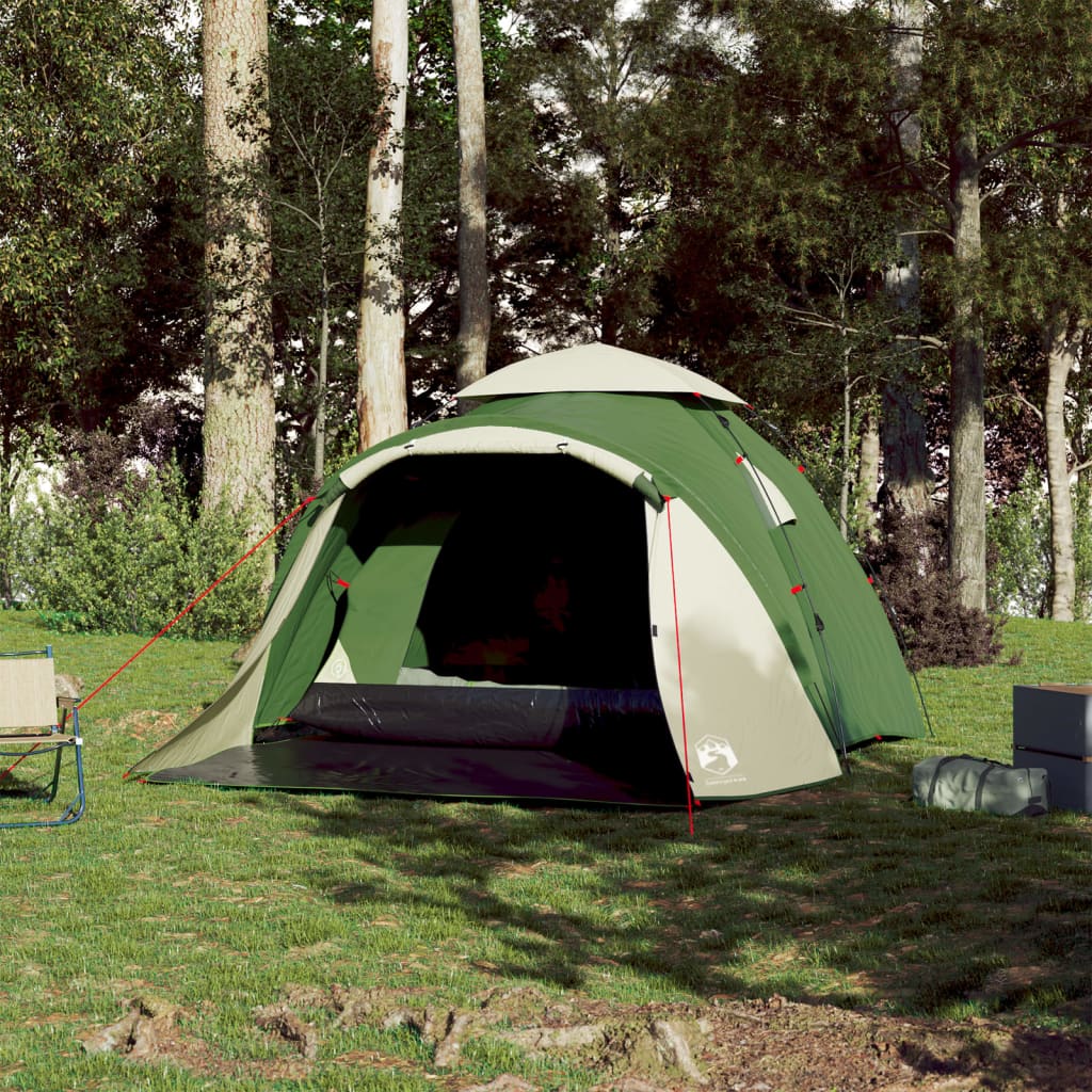 Vidaxl Dome Tent 3-osobowy szybki wydawanie zielonego