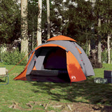 Vidaxl Dome Tält 3-person Fast Release Grey and Orange