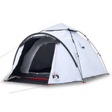 Vidaxl Dome Stan 3-Person Fast Release Blackout tkanina bílá