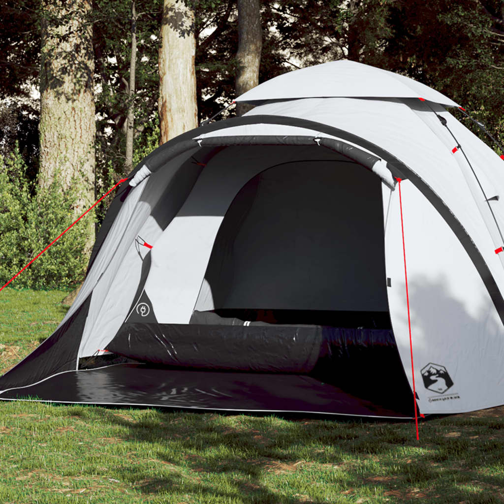 Vidaxl Dome tent 3-person fast release blackout fabric white