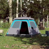 Vidaxl Dome Tent 4-osobowy szybki wydawanie niebieskiego