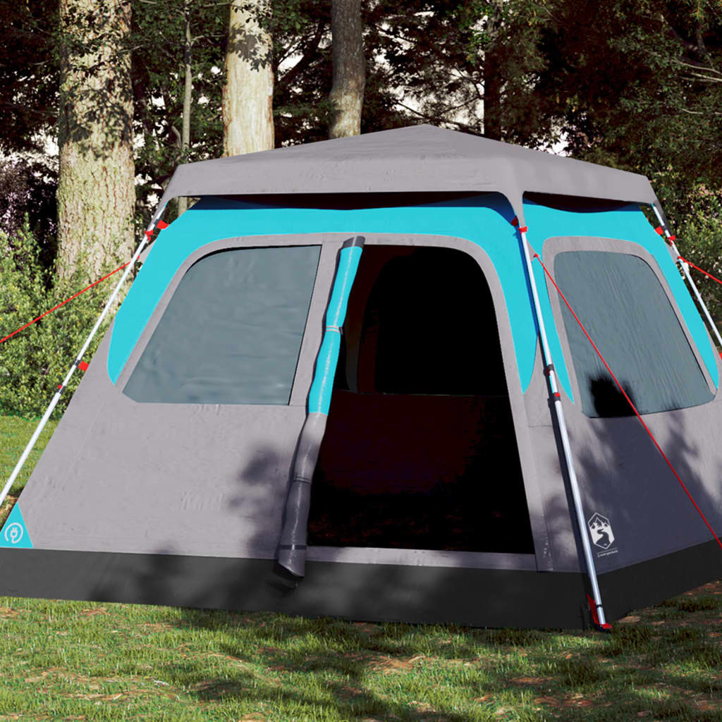 Vidaxl Dome Tent 4-osobowy szybki wydawanie niebieskiego