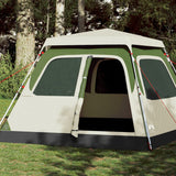 Vidaxl Dome Tent de 6 personas Liberación rápida Green