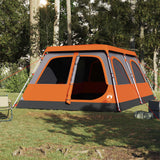 Vidaxl Dome tent 8-person fast release gray and orange