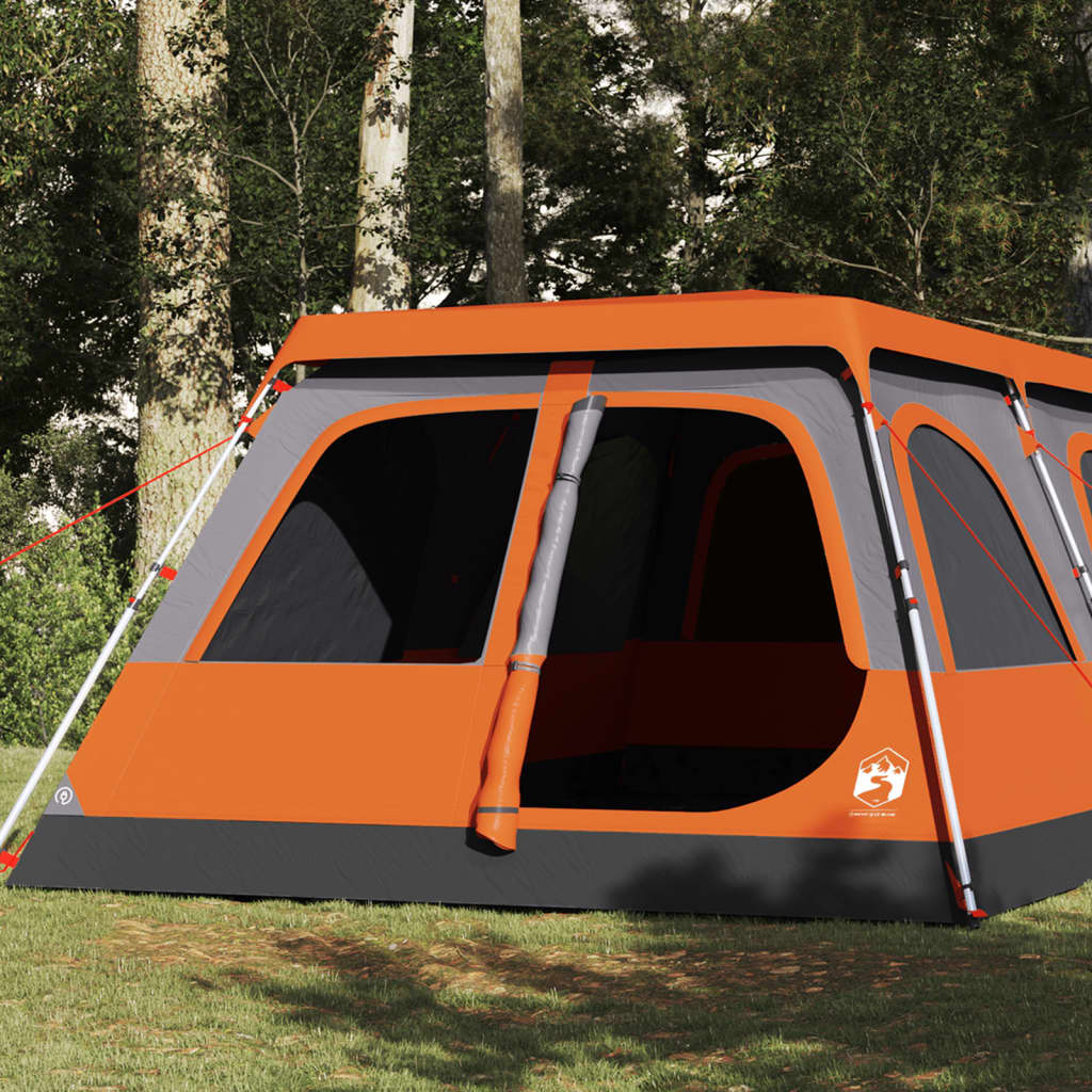 Vidaxl Dome Zelt 8-Personen schneller Release Grey und Orange