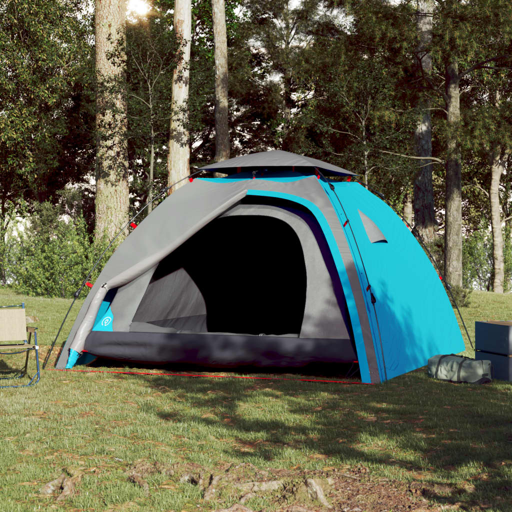 Vidaxl Dome Stan 4-Person Fast Release Blue