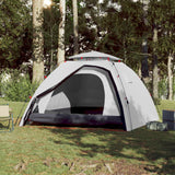 Vidaxl dome tente 4 personnes Fast Release Blackout tissu blanc