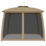 Vidaxl Arbor Side Walls of Mesh y Double Roof 2.93x2.93 M Topo de acero