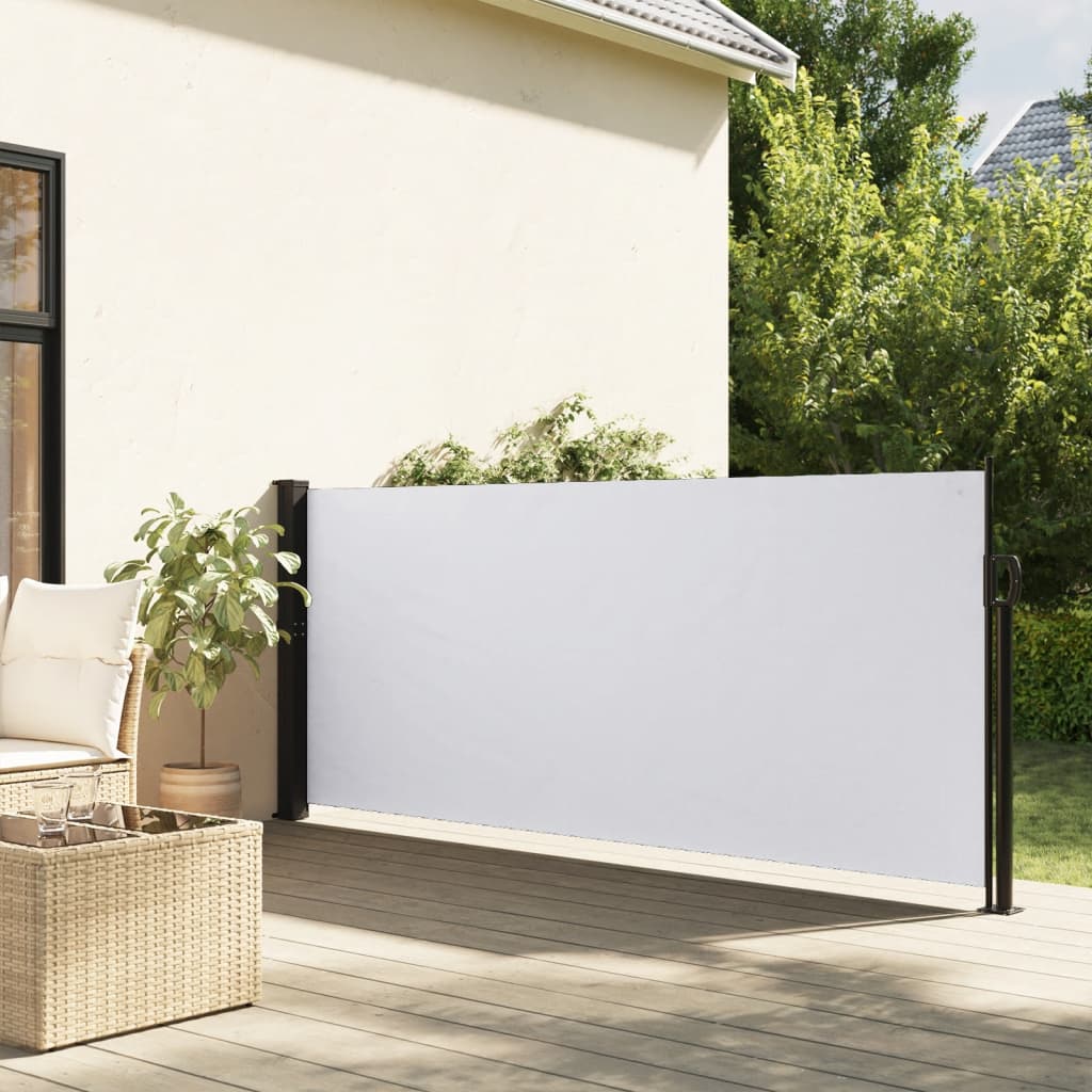 VidaXL Windscherm uittrekbaar 100x300 cm wit