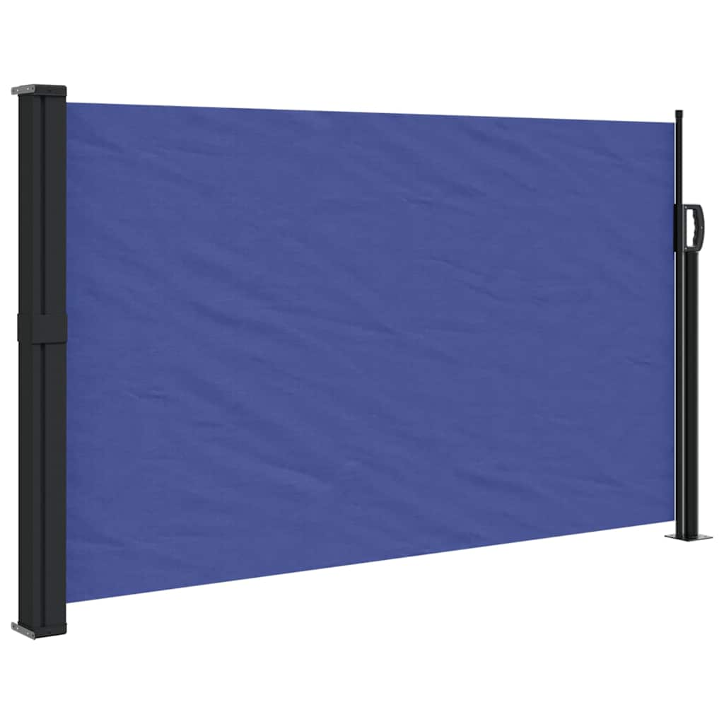 VidaXL Windscherm uittrekbaar 117x300 cm blauw