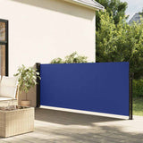 VidaXL Windscherm uittrekbaar 117x300 cm blauw