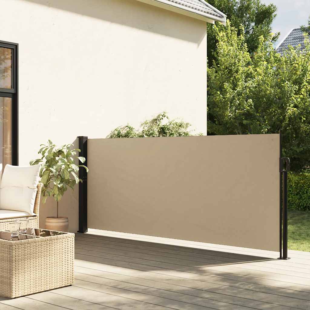 VidaXL Windscherm uittrekbaar 117x300 cm beige