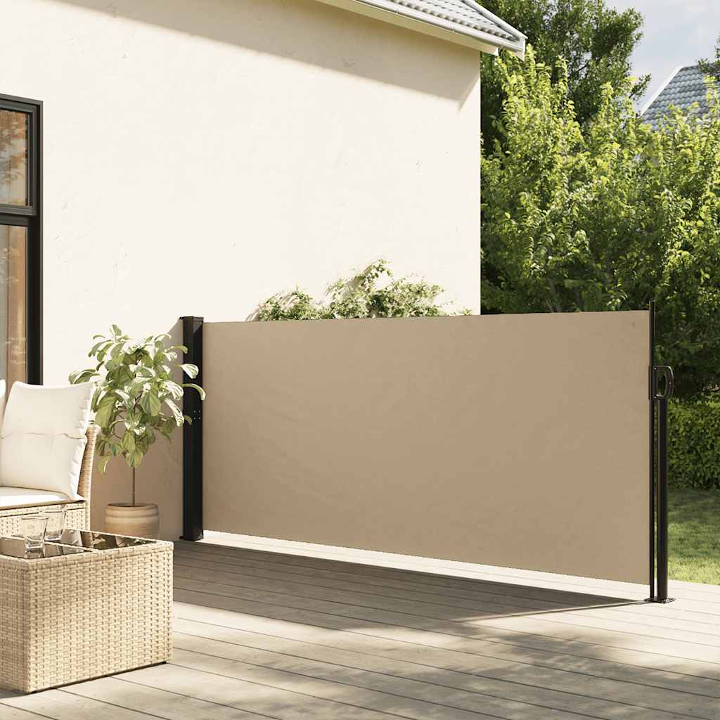 Vidaxl Windshield utvidbar 117x300 cm beige