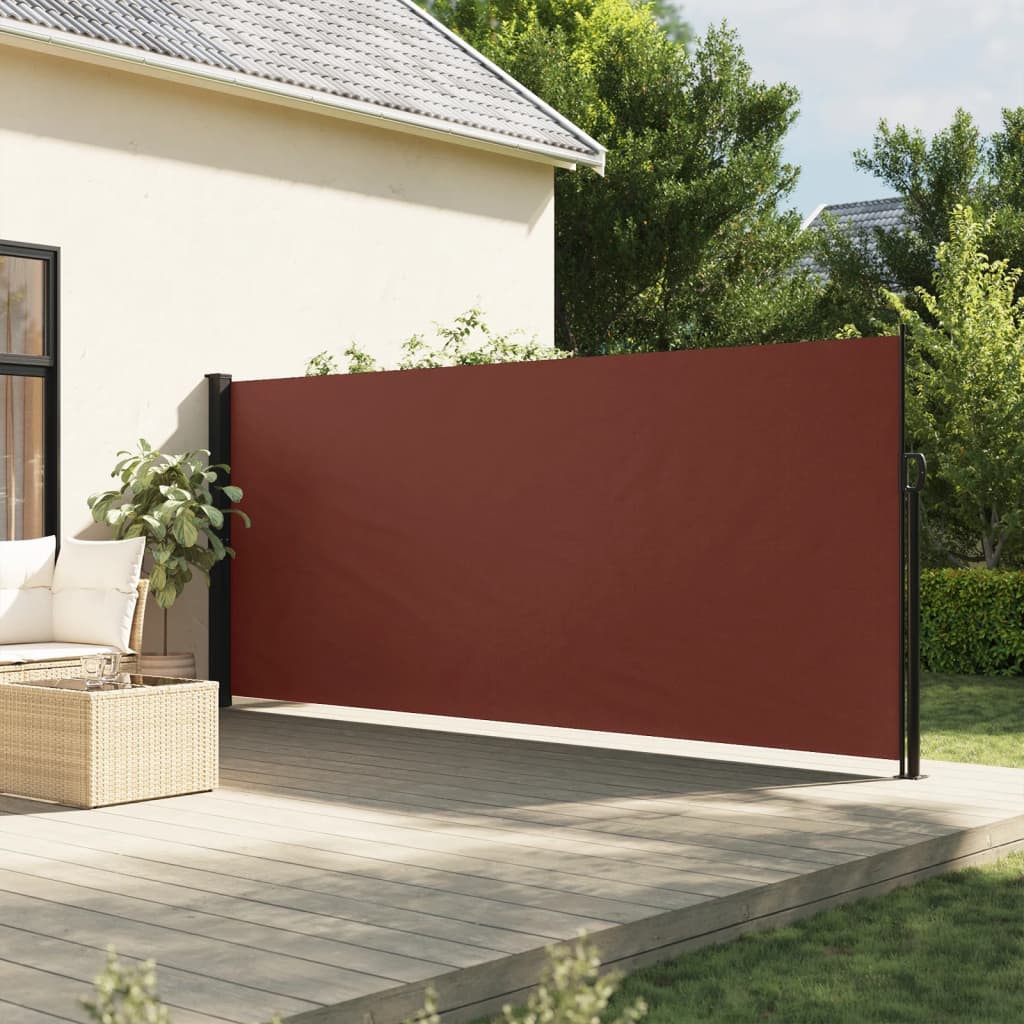 VidaXL Windscherm uittrekbaar 160x300 cm bruin