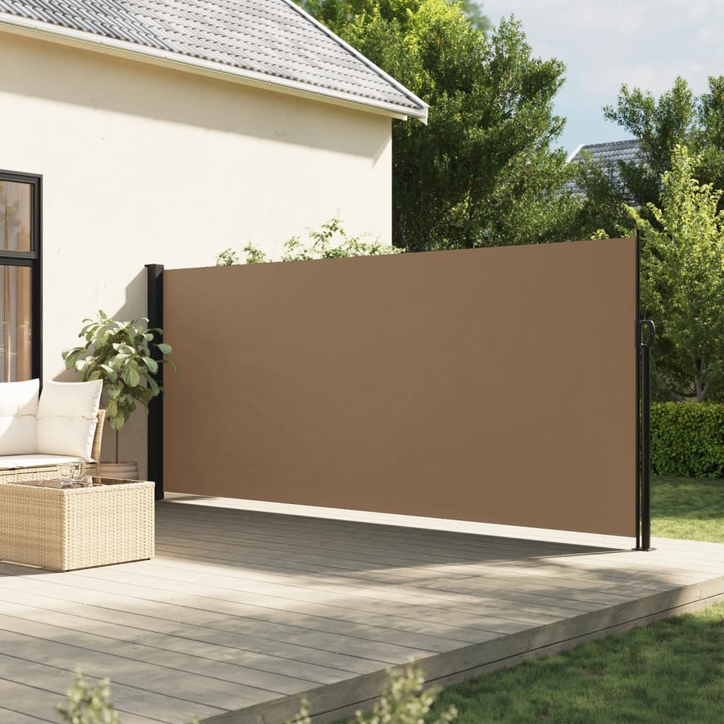 VidaXL Windscherm uittrekbaar 160x300 cm taupe