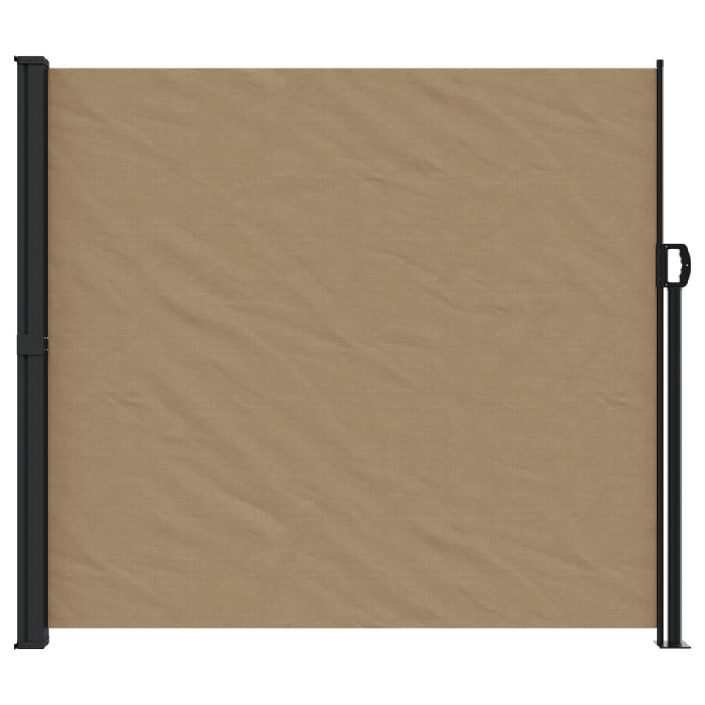 VidaXL Windscherm uittrekbaar 180x300 cm taupe