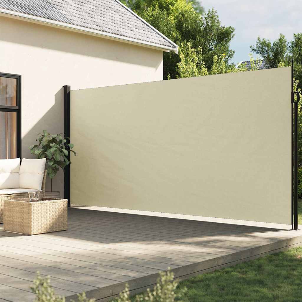 Vidaxl windscherm uittrekbaar 200x300 cm crèmekleurig