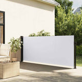 Pare-brise vidaxl extensible 100x500 cm blanc