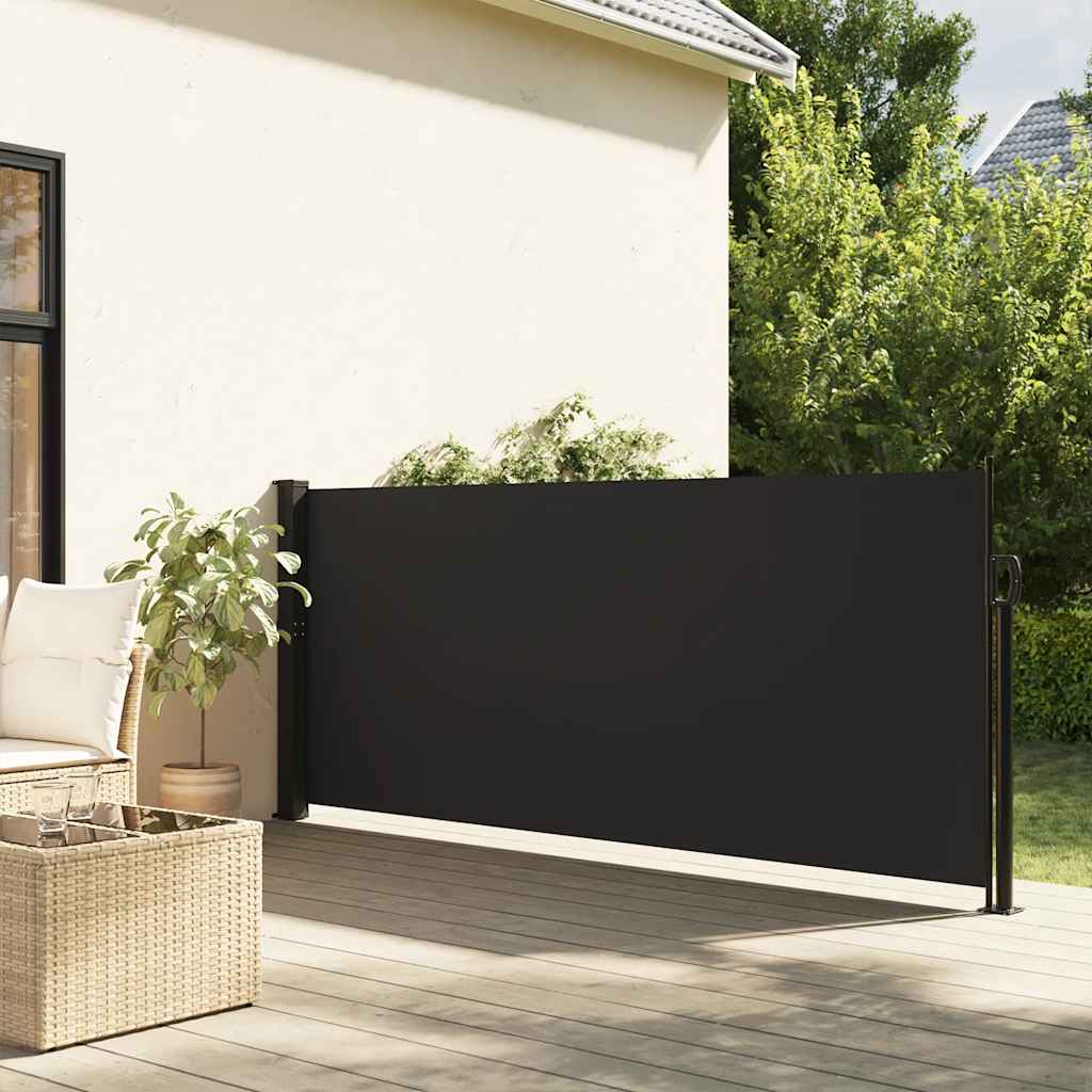 Parabrisas Vidaxl extensible 120x500 cm negro