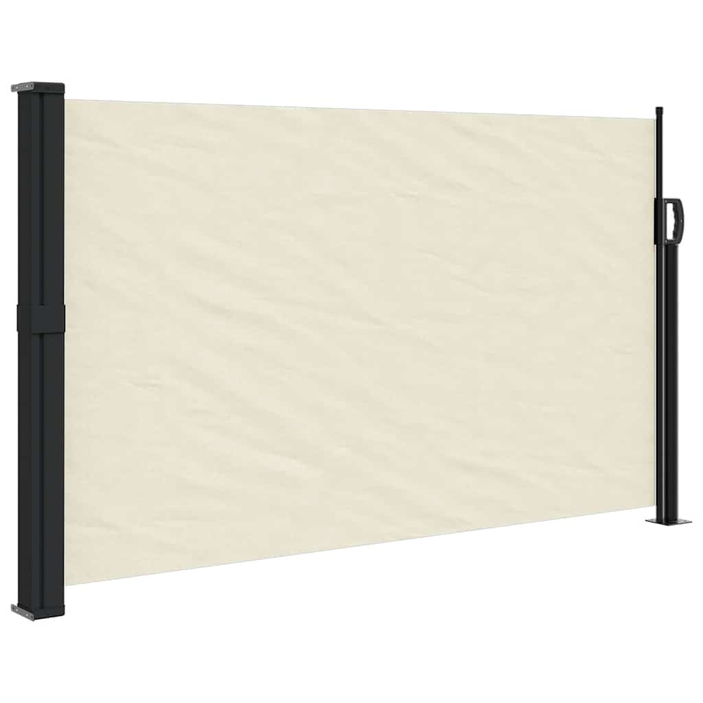 VidaXL Windshield Extendable 120x500 cm Cream -colored