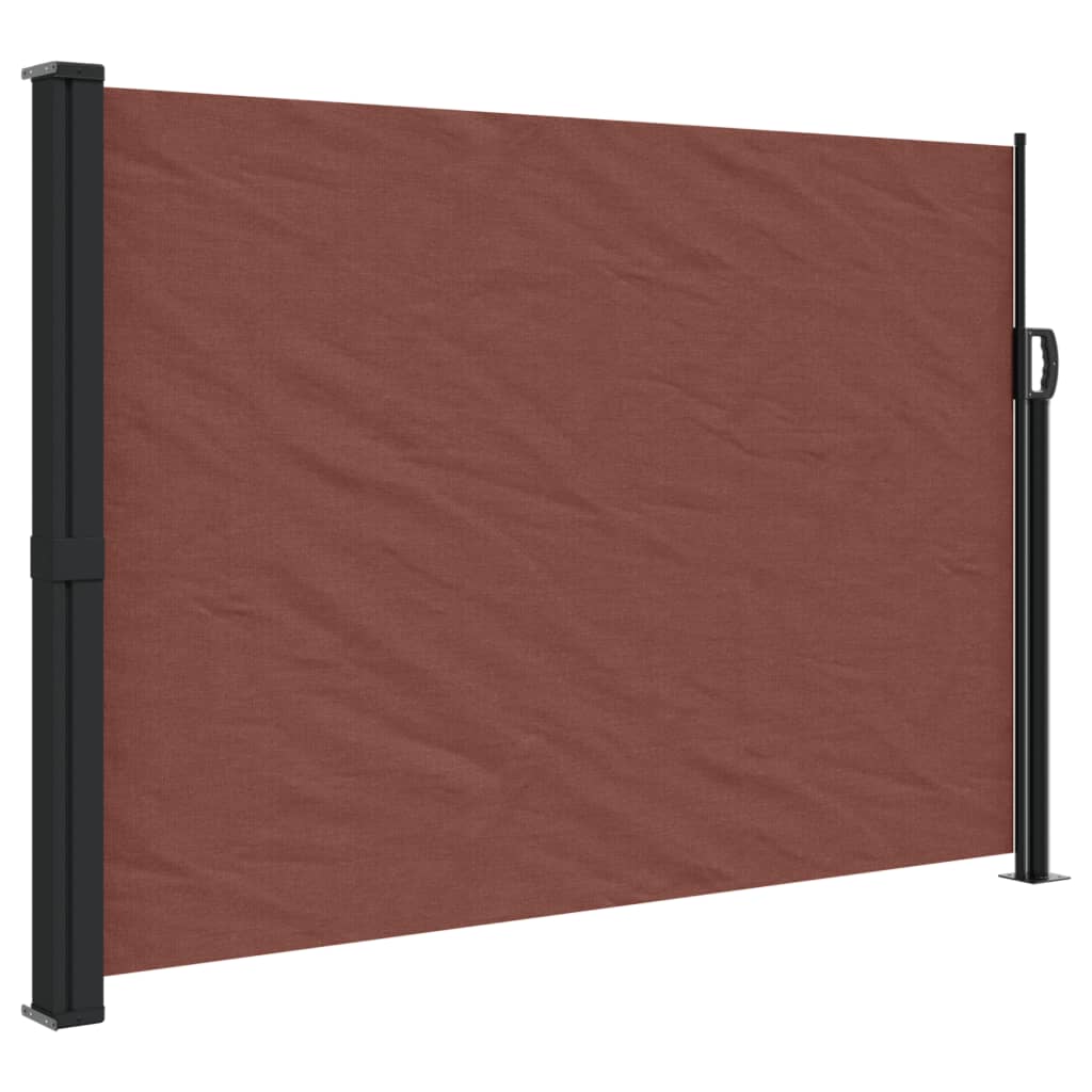 Pare-brise Vidaxl extensible 140x500 cm brun