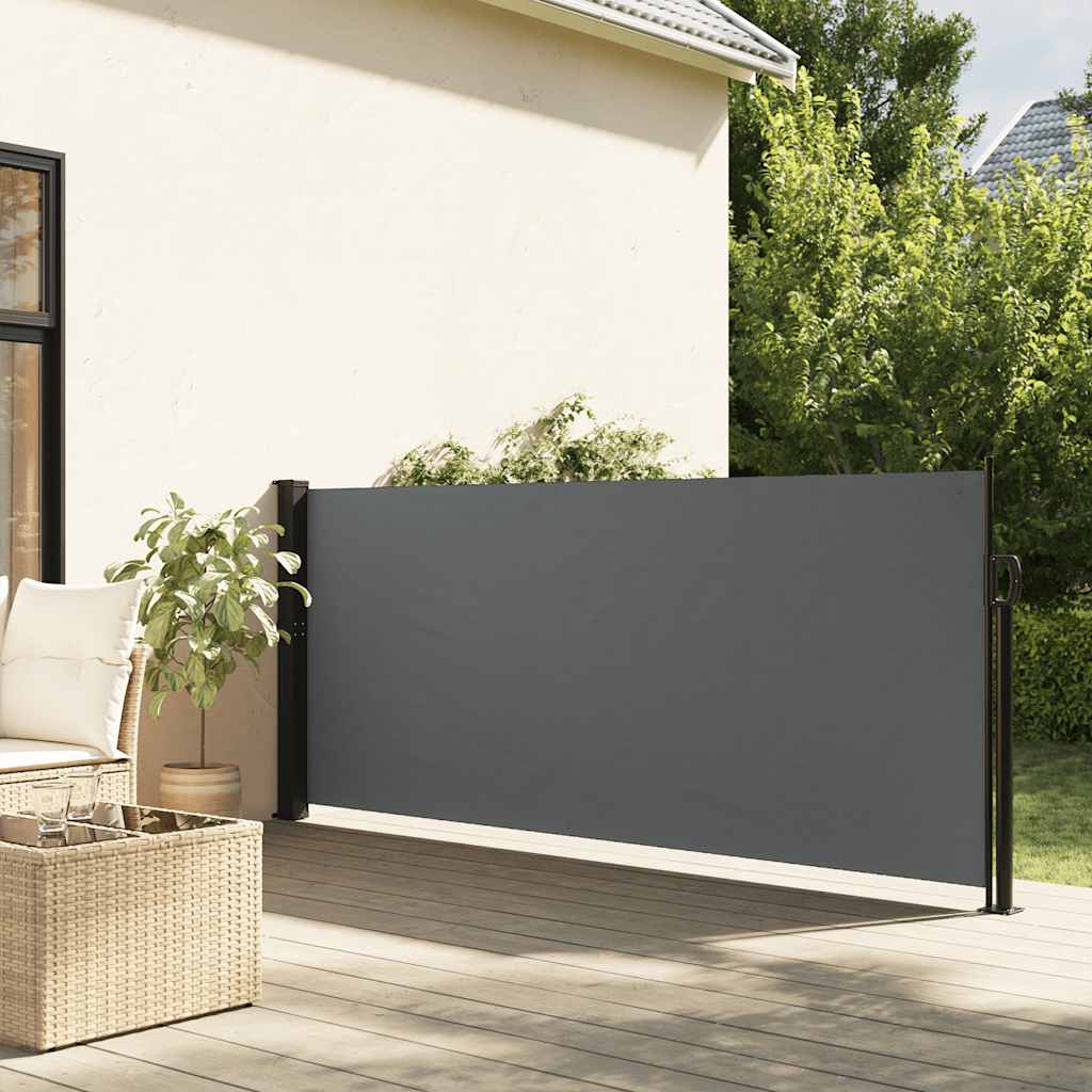 Pare-brise Vidaxl extensible 140x500 cm anthracite -colored