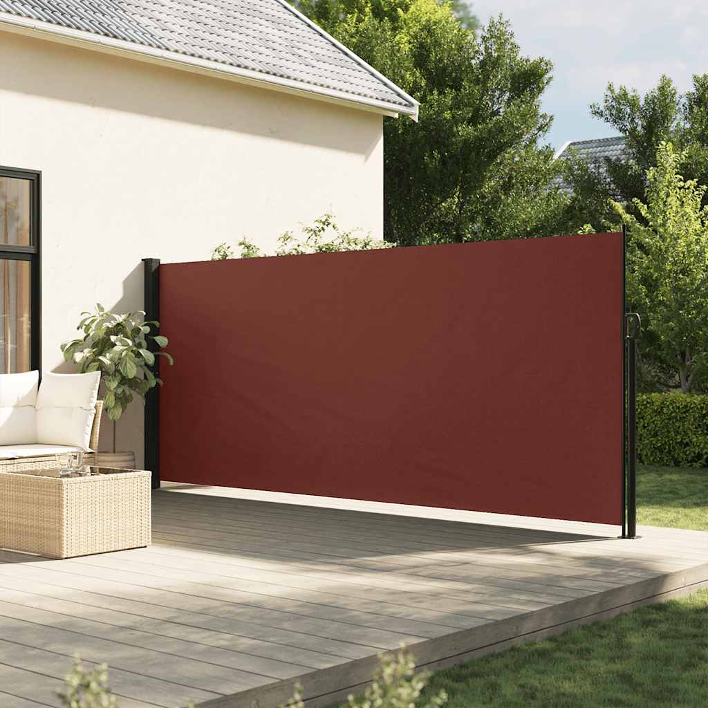 Pare-brise Vidaxl extensible 180x500 cm brun