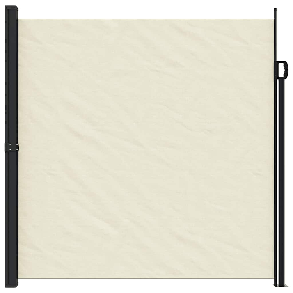 VidaXL Windshield Extendable 200x500 cm cream -colored