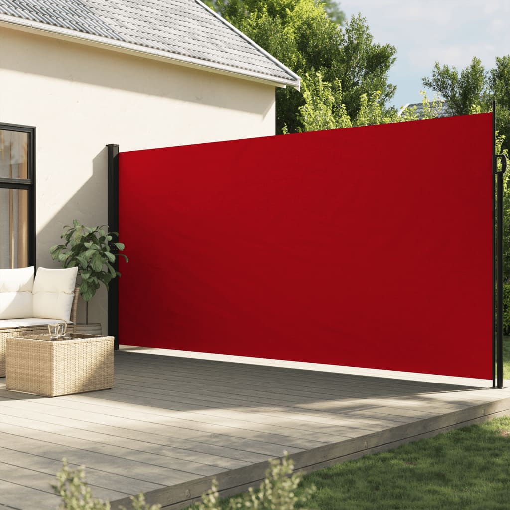 VidaXL Windshield Extendable 220x500 cm Red