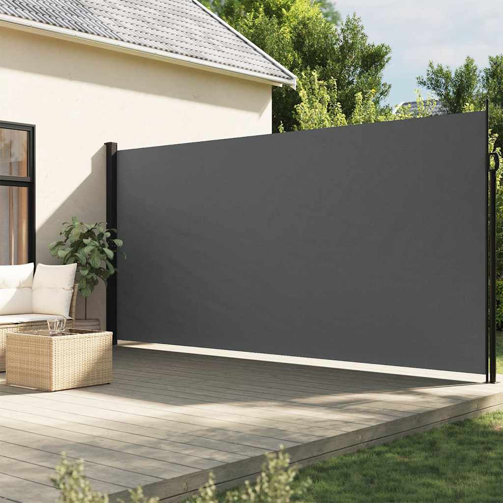 VidaXL Windshield Extendable 220x500 cm Anthracite -colored