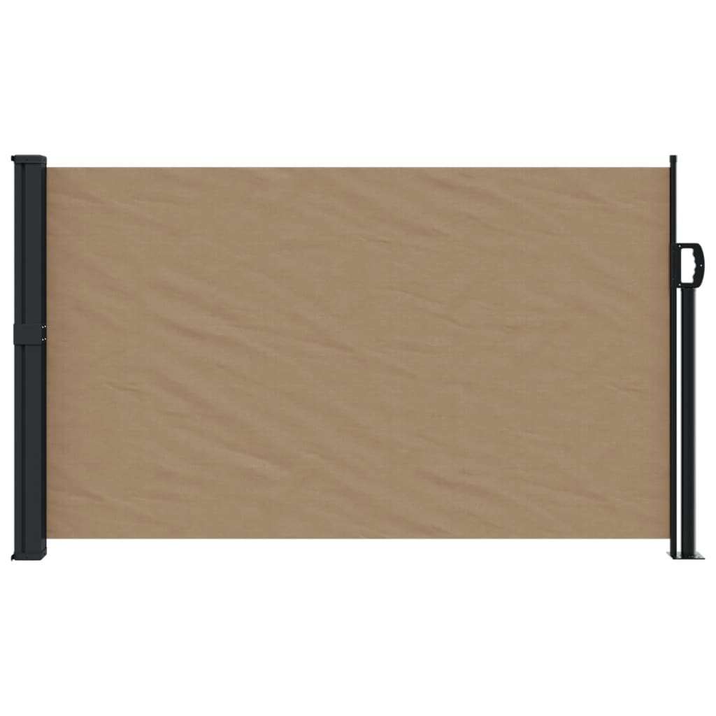 VidaXL Windshield Extendable 120x600 cm Taupe