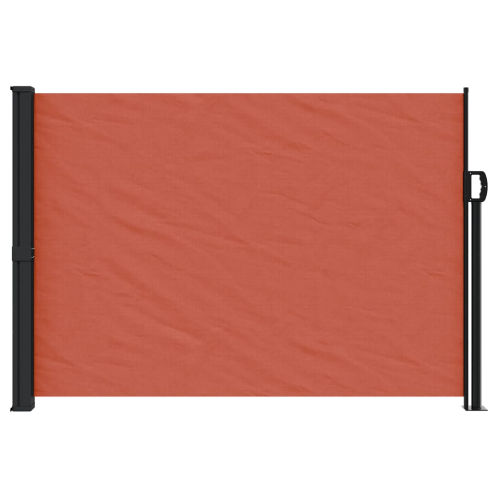 VidaXL Windshield Extendable 140x600 cm Terracotta