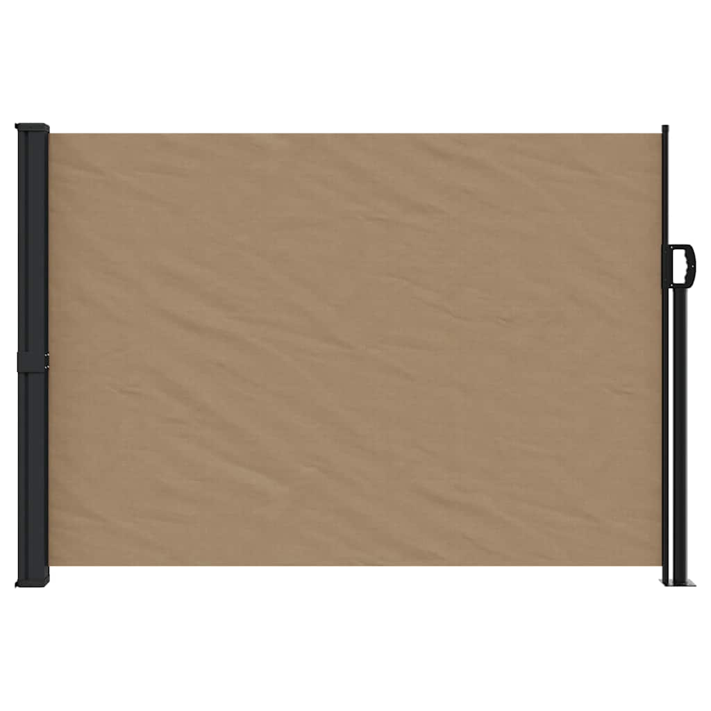 VidaXL Windshield Extendable 140x600 cm Taupe