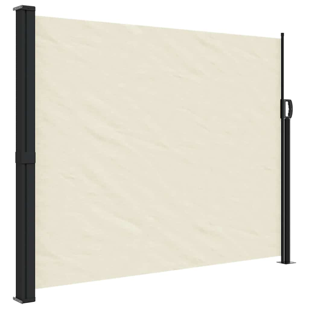 VidaXL Windshield Extendable 160x600 cm Cream -colored