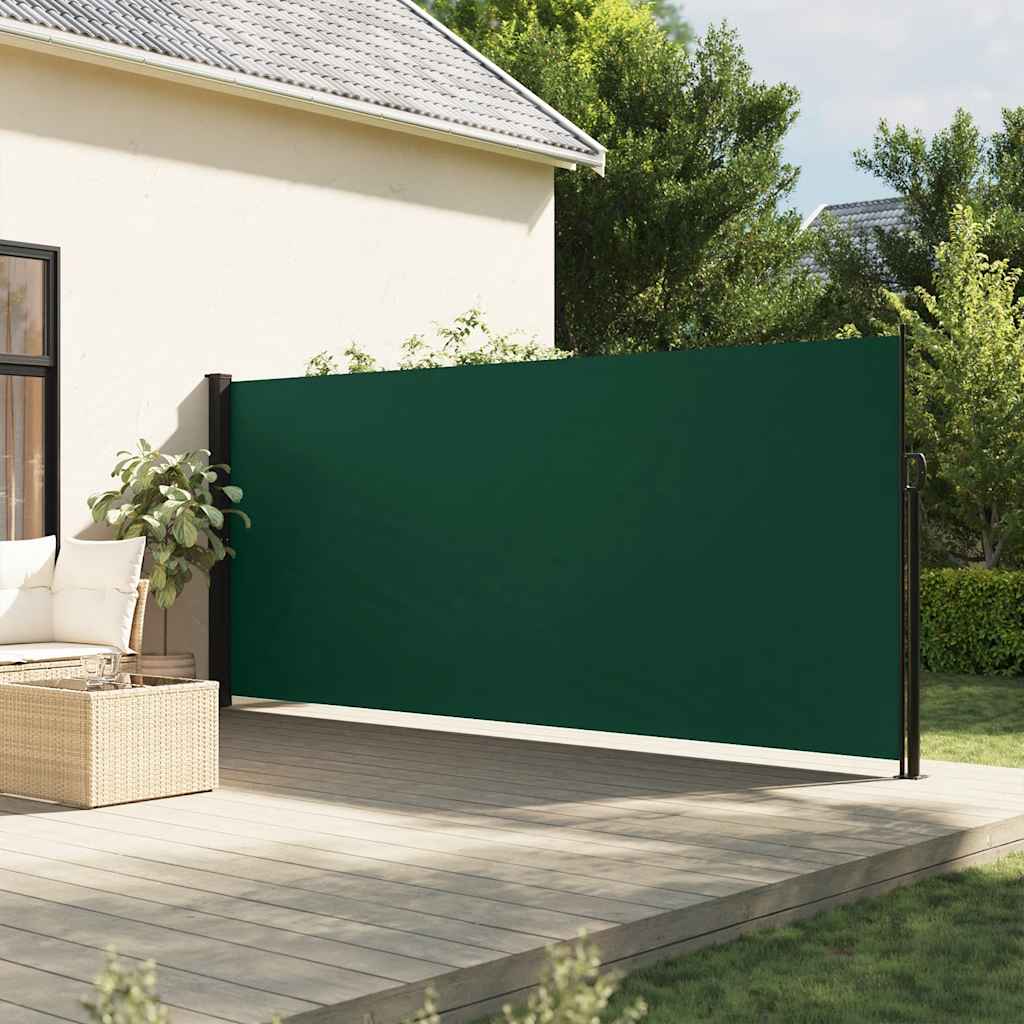 VidaXL Windshield Extendable 160x600 cm dark green