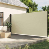 Vidaxl Windshield utvidbar 200x600 cm krem ​​-farget