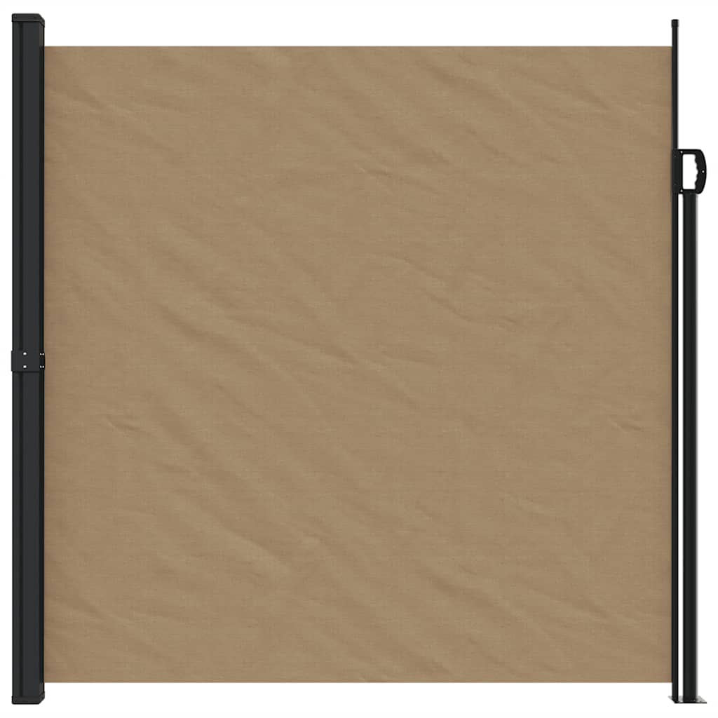 Vidaxl Windshield utdragbar 200x600 cm taupe