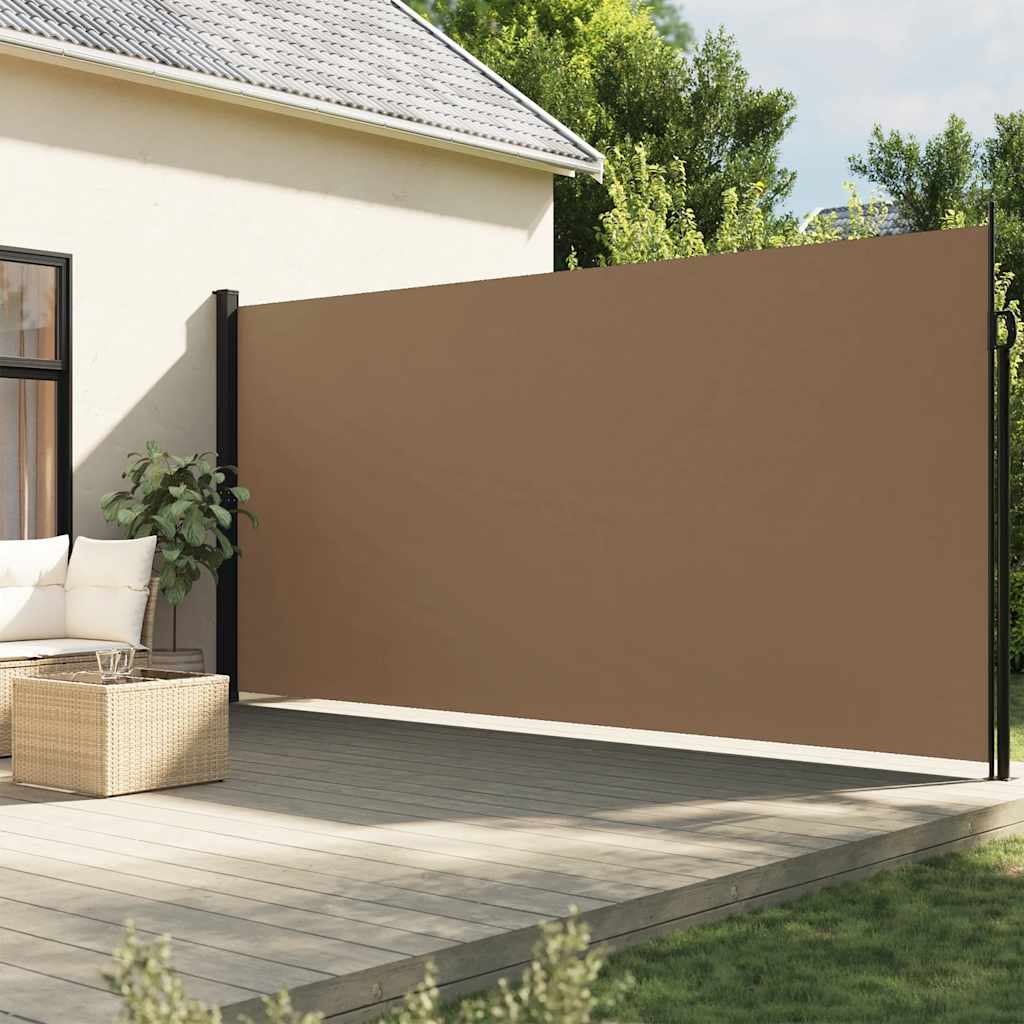 VidaXL Windshield Extendable 200x600 cm Taupe