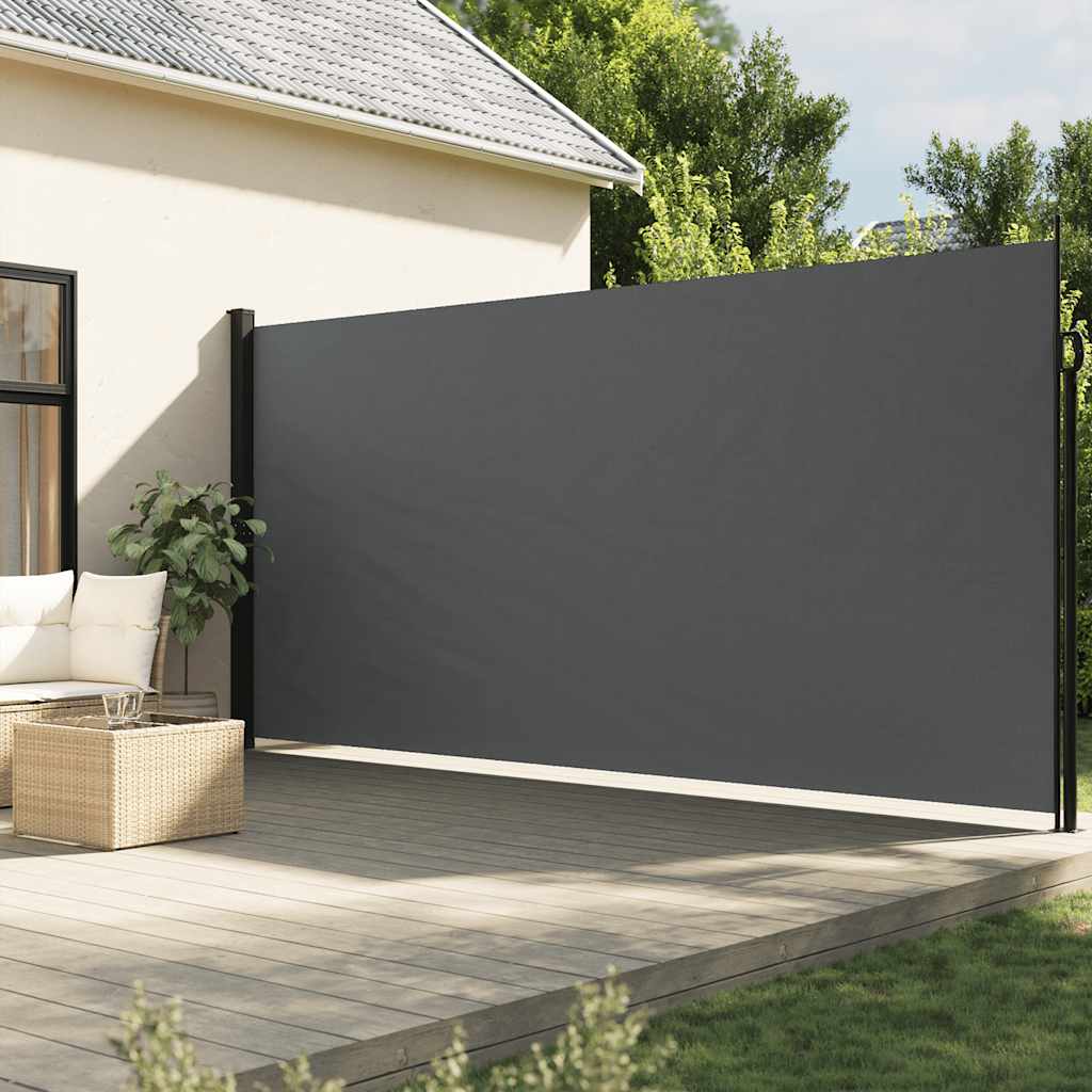 Vidaxl Windshield utvidbar 220x600 cm Antracitt -farget