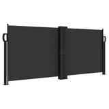 Pare-brise vidaxl extensible 100x600 cm noir