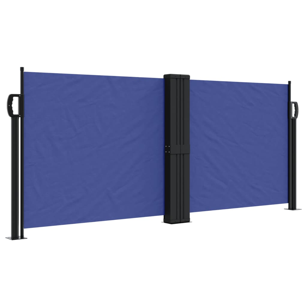 Pare-brise vidaxl extensible 100x600 cm bleu