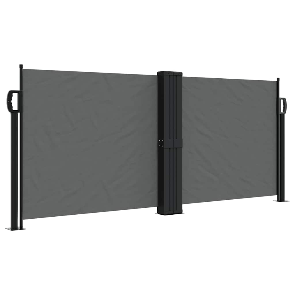 Pare-brise vidaxl extensible 100x600 cm anthracite