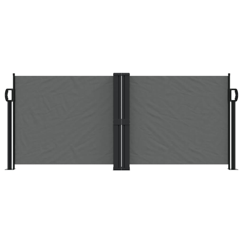 BIDAXL Windshield utdragbar 100x600 cm Anthracite